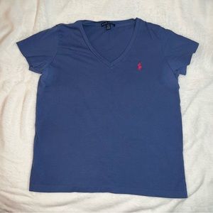 Ralph Lauren V-neck, short sleeve top
